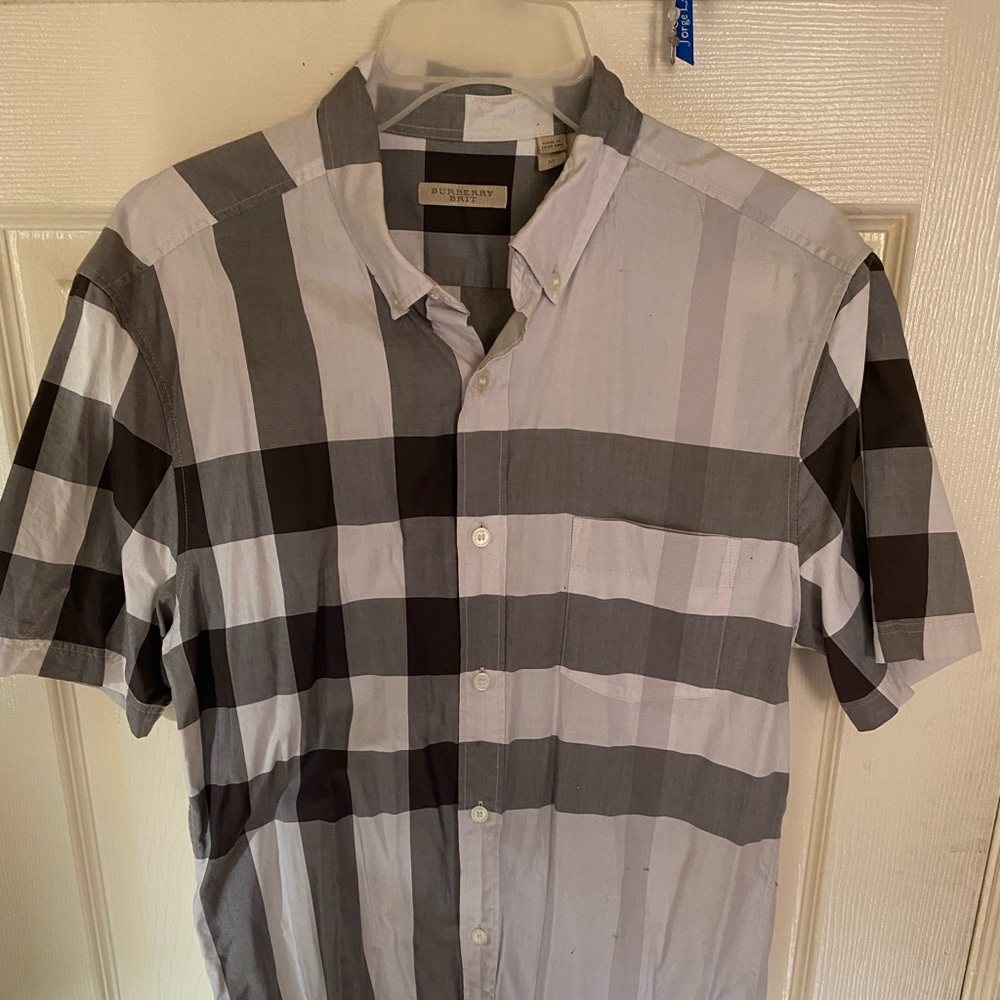 Men Burberry button down size Medium . Used . Purchased at Nordstrom